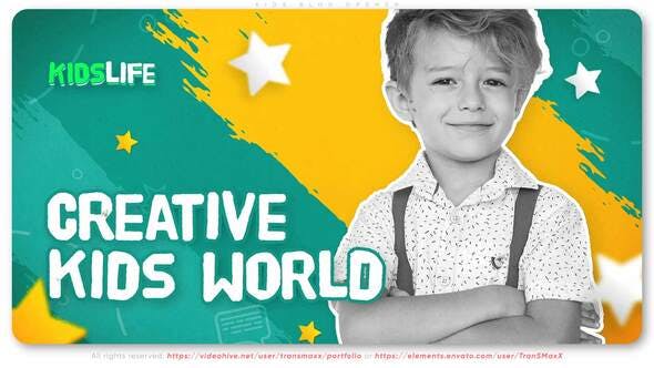 Videohive Kids Blog Opener 33799983 1 Videohive Kids Blog Opener 33799983