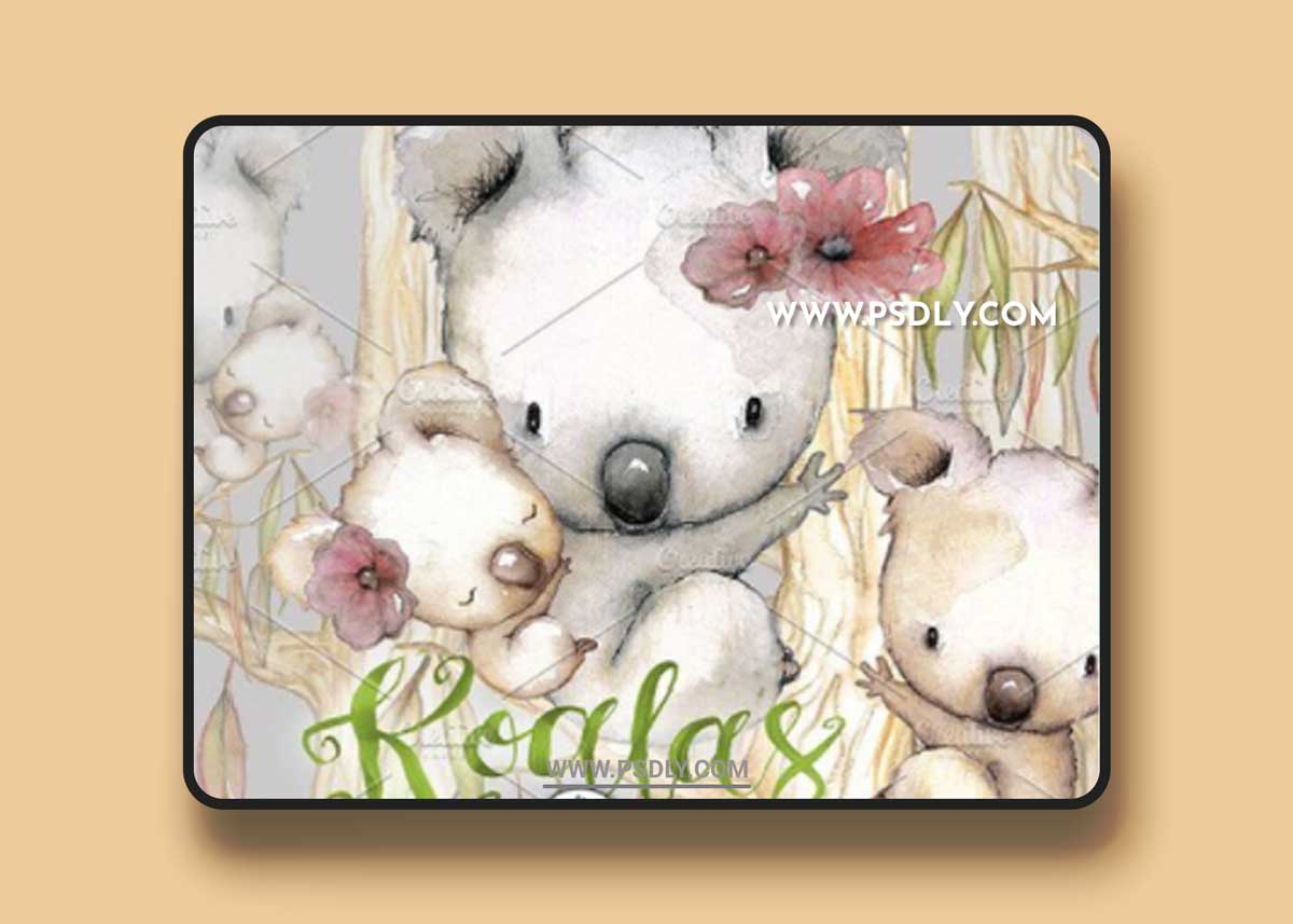 Koala Clipart Watercolor 1 Koala Clipart Watercolor