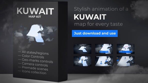 Videohive Kuwait Map - State of Kuwait Map Kit 28165339 1 Videohive Kuwait Map - State of Kuwait Map Kit 28165339