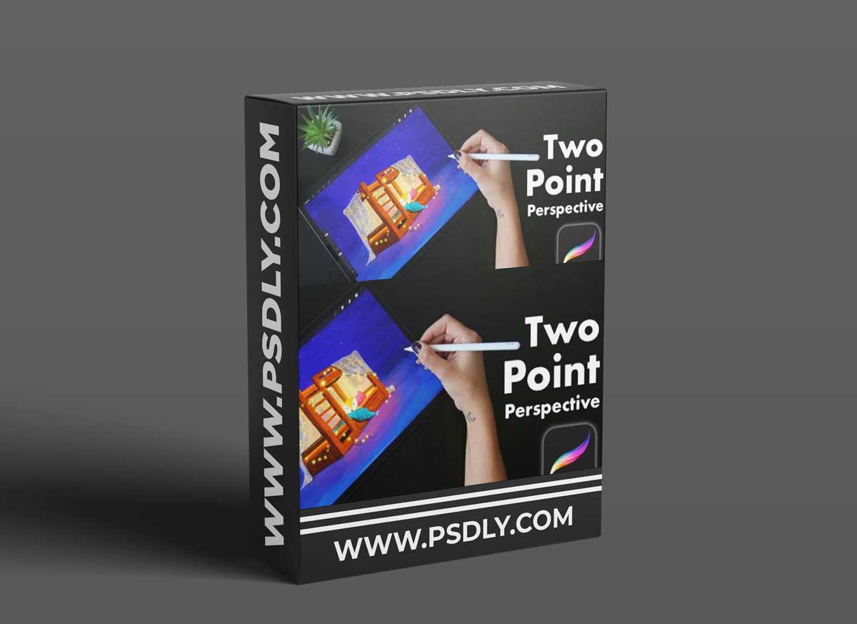 Learn Perspective in Procreate - Two-Point Perspective 1 Learn Perspective in Procreate - Two-Point Perspective