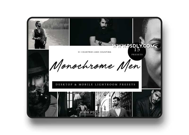 Lightroom Presets - Monochrome Men LBZ2EEL 1 Lightroom Presets - Monochrome Men LBZ2EEL