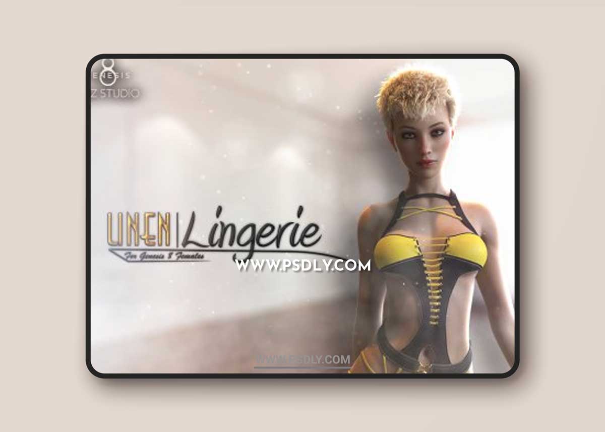 Linen Lingerie for Genesis 8 Females 3D Models 1 Linen Lingerie for Genesis 8 Females 3D Models