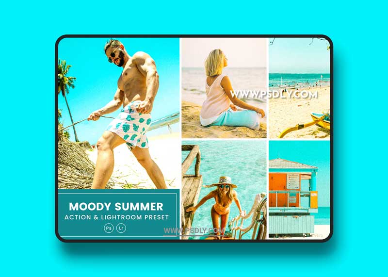 Moody Summer Action & Lightrom Presets GA88C5Q 1 Moody Summer Action & Lightrom Presets GA88C5Q