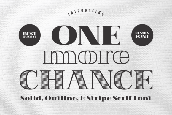One More Chance Font 1 One More Chance Font