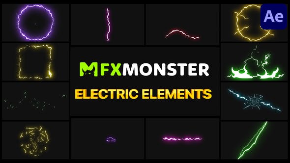 Videohive Electric Elements | After Effects 33987895 1 Videohive Electric Elements | After Effects 33987895