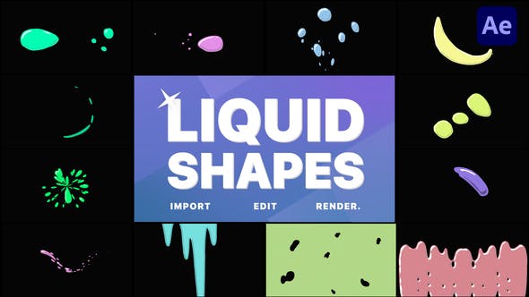 Videohive Liquid Shapes | After Effects 33758184 1 Videohive Liquid Shapes | After Effects 33758184