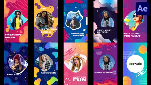 Videohive Colorful Liquid Stories Slideshow | After Effects 33668308 1 Videohive Colorful Liquid Stories Slideshow | After Effects 33668308