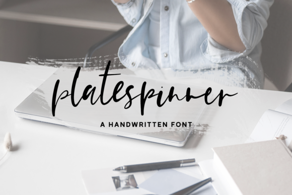 Platespinner Script Font 1 Platespinner Script Font