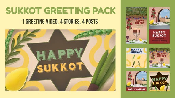 Videohive Sukkot Greeting Pack 33697232 1 Videohive Sukkot Greeting Pack 33697232