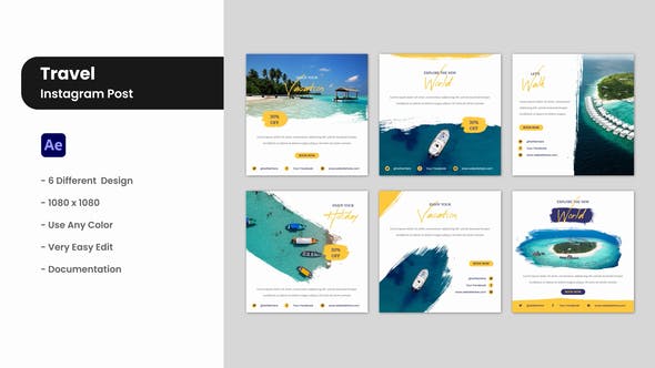 Videohive Travel - Instagram Post 33741984 1 Videohive Travel - Instagram Post 33741984