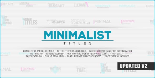 Videohive Minimalist Titles 14677323 1 Videohive Minimalist Titles 14677323