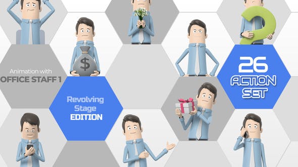 Videohive 26 Action Set Office Staff 1 33966234 1 Videohive 26 Action Set Office Staff 1 33966234