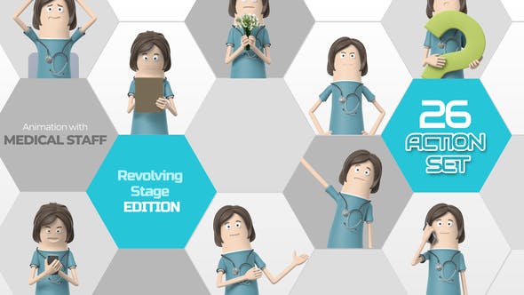 Videohive 26 Action Set Medical Staff 33966255 1 Videohive 26 Action Set Medical Staff 33966255