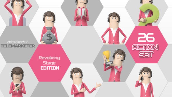 Videohive 26 Action Set Telemarketer 33966263 1 Videohive 26 Action Set Telemarketer 33966263