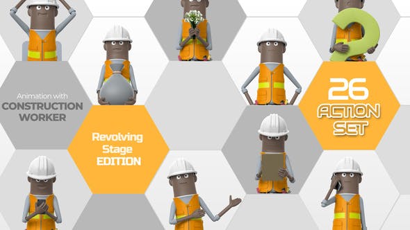 Videohive 26 Action Set Construction Worker 33966279 1 Videohive 26 Action Set Construction Worker 33966279