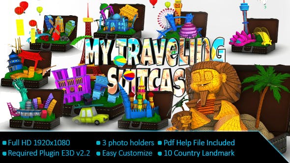 Videohive My Travelling Suitcase 19397527 1 Videohive My Travelling Suitcase 19397527