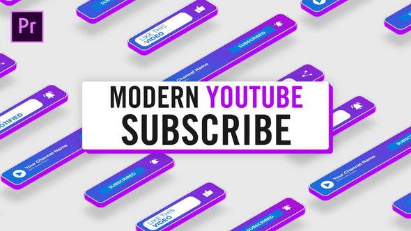 Videohive Modern Youtube Subscribe 33241185