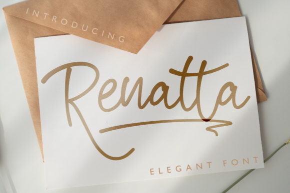Renatta Script Font 1 Renatta Script Font