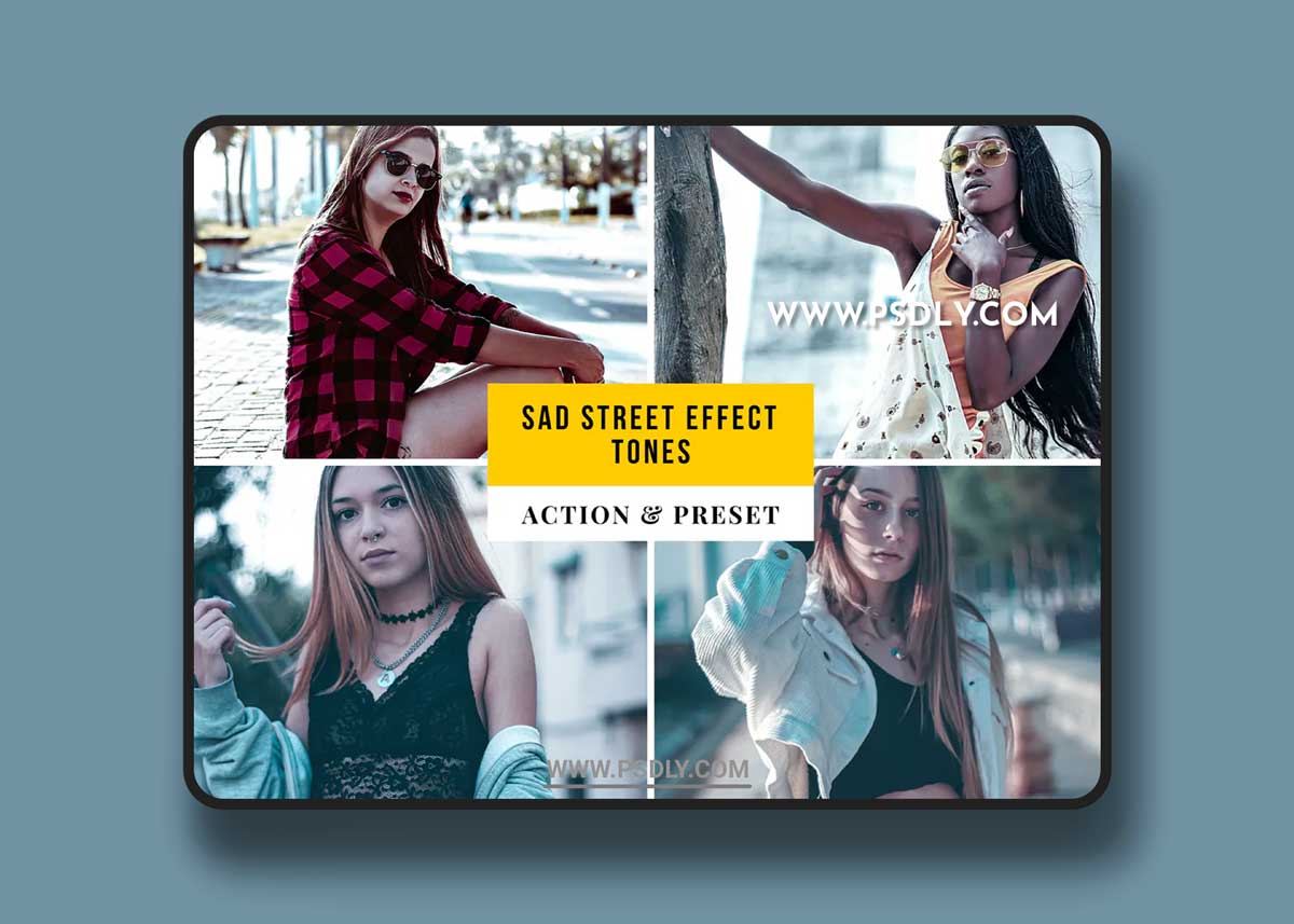 Sad Street Effect Tones Action & Lightroom Preset 1 Sad Street Effect Tones Action & Lightroom Preset