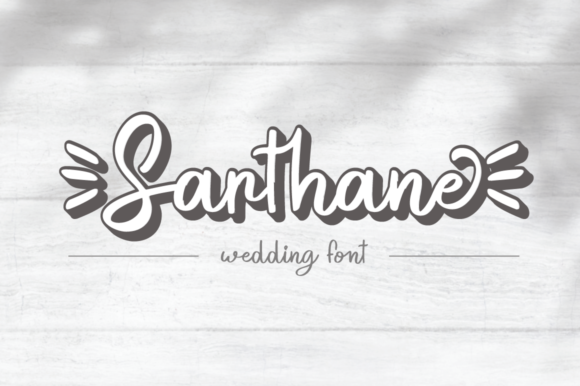 Sarthane - Wedding Font 1 Sarthane - Wedding Font