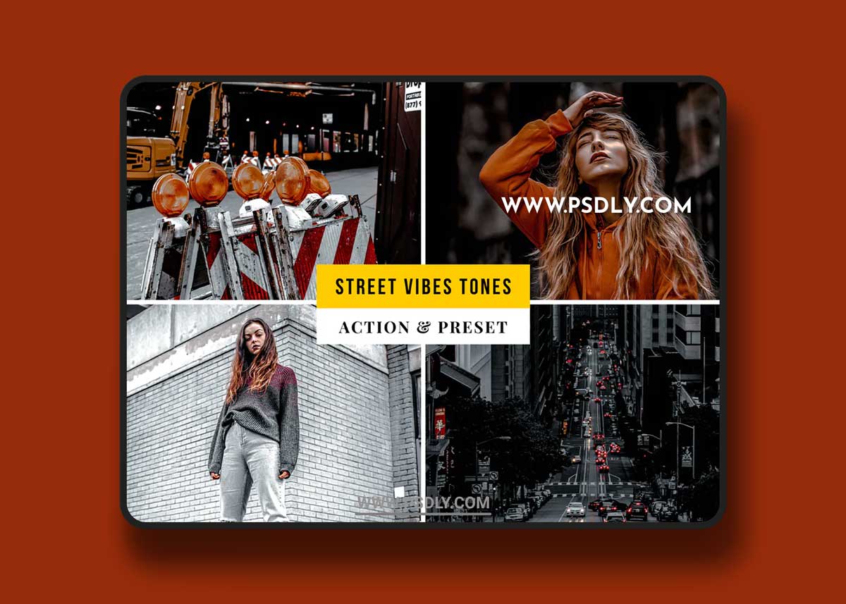 Street Vibes Tones Action & Lightroom Preset 1 Street Vibes Tones Action & Lightroom Preset