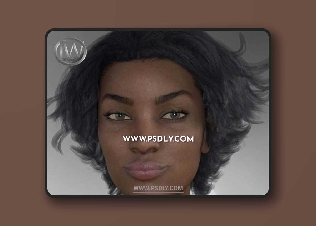 Strong Woman – Expressions for Monique 8 3D Models 1 Strong Woman – Expressions for Monique 8 3D Models