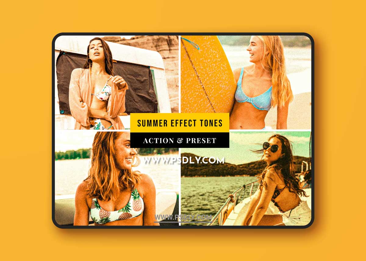 Summer Effect Tones Action & Lightroom Preset 1 Summer Effect Tones Action & Lightroom Preset