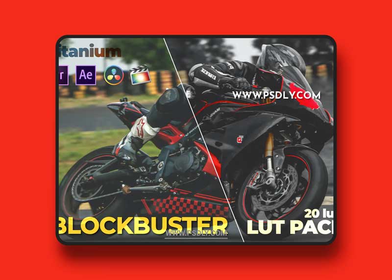 Titanium Blockbuster LUT Pack (20 Luts) 1 Titanium Blockbuster LUT Pack (20 Luts)