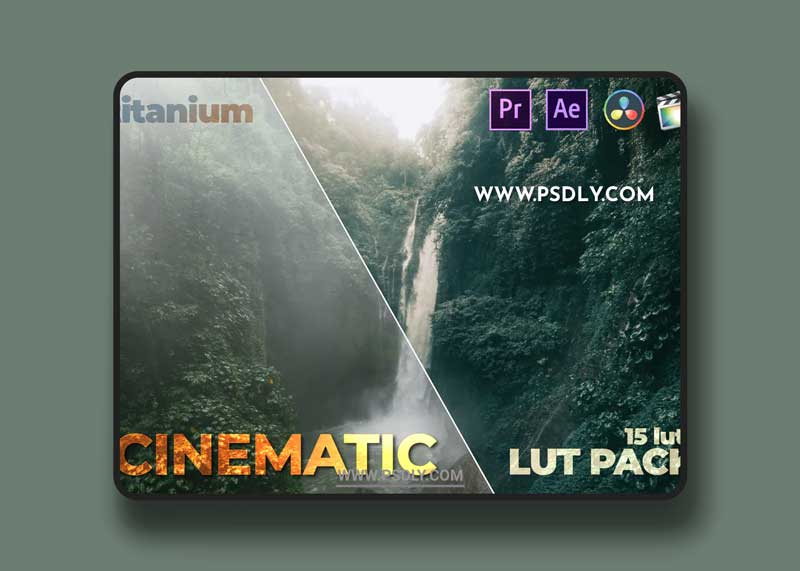 Titanium Cinematic LUT Pack (15 Luts) 1 Titanium Cinematic LUT Pack (15 Luts)