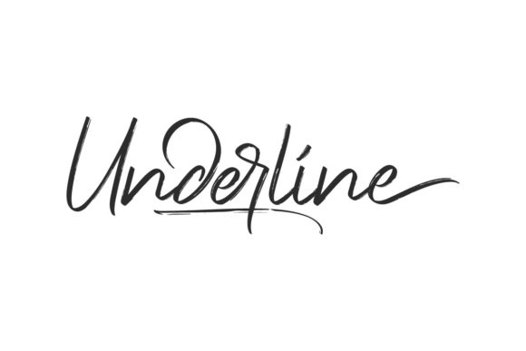 Underline Font 1 Underline Font