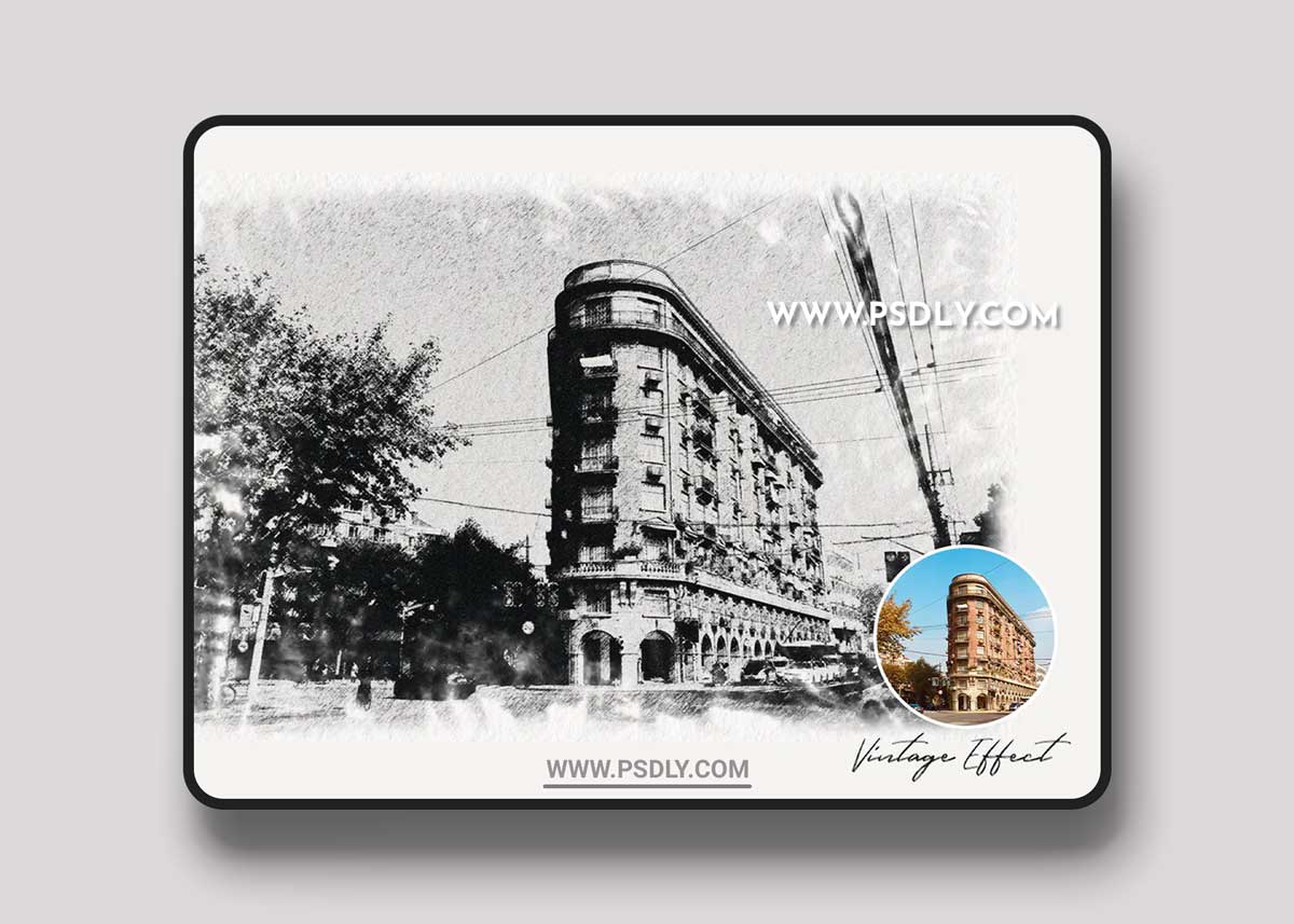 Vintage Sketch Photoshop Effect 1 Vintage Sketch Photoshop Effect