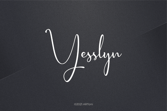 Yesslyn Font 1 Yesslyn Font