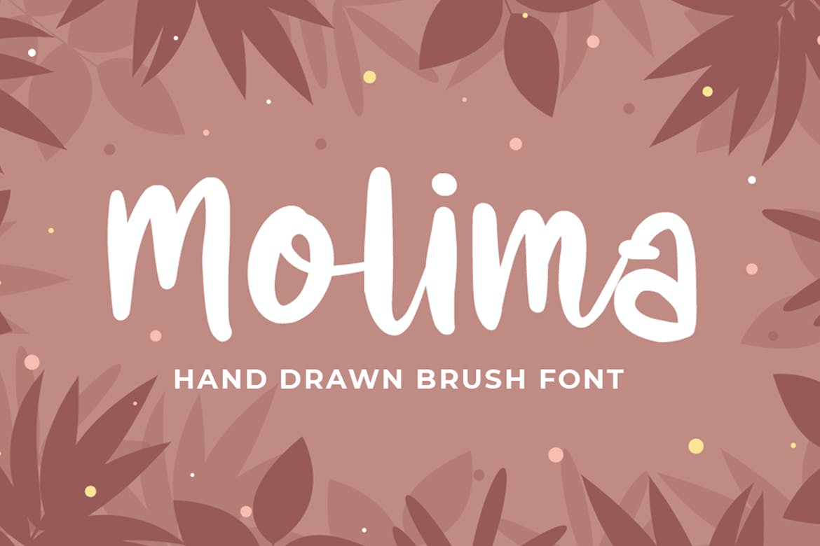 Molima - Hand Drawn Font 1 Molima - Hand Drawn Font