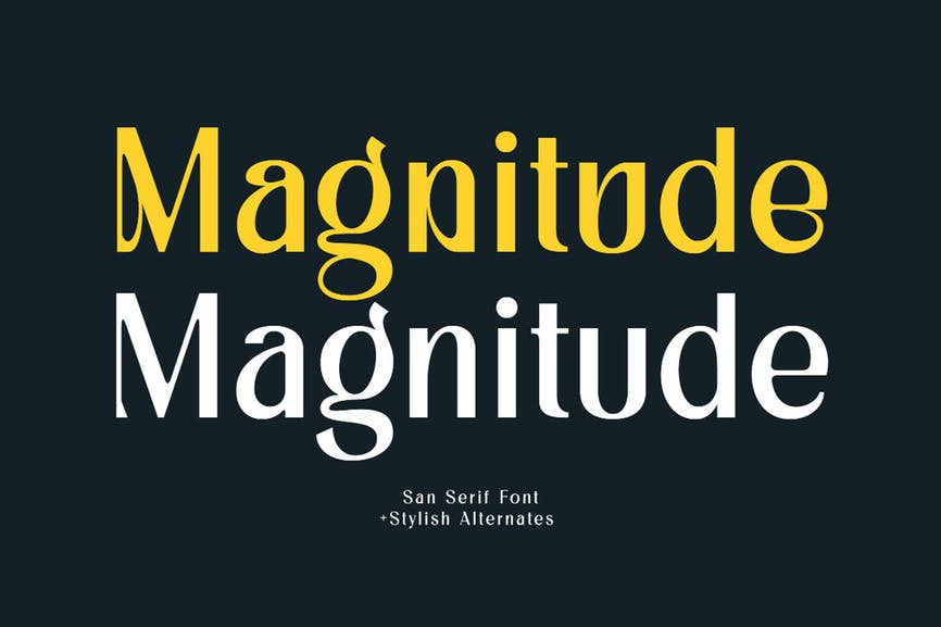 Magnitude Font 1 Magnitude Font