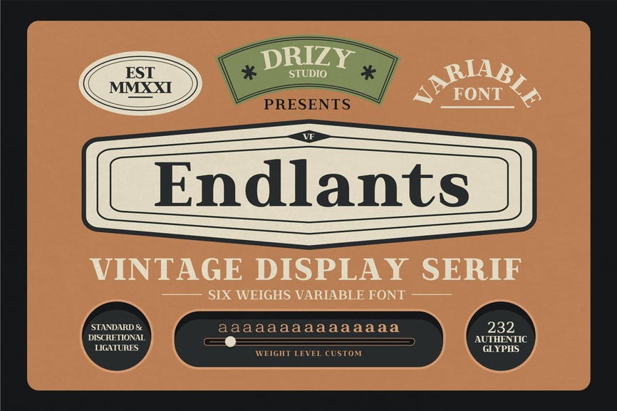 Endlants Font 1 Endlants Font