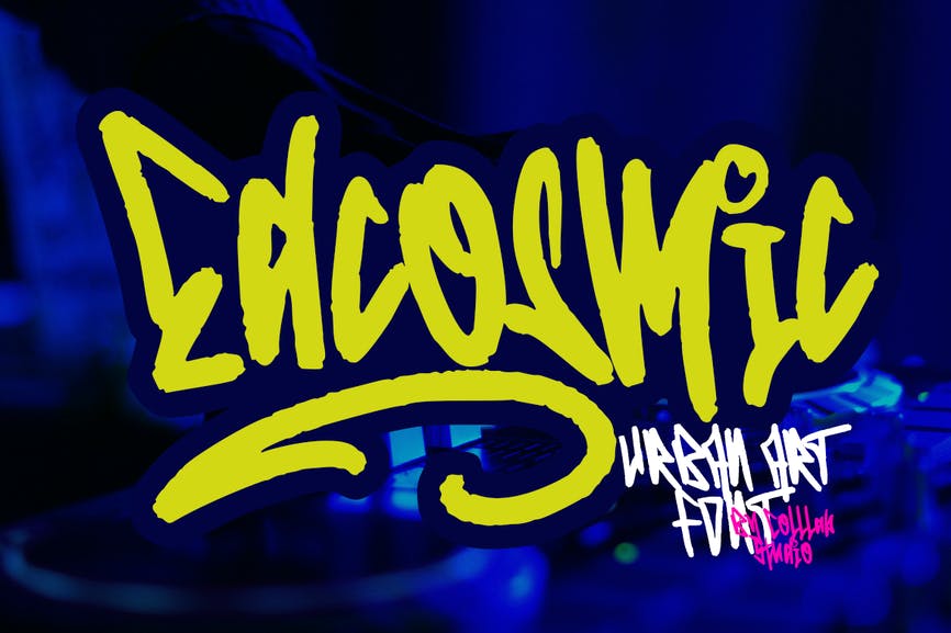 Edcosmic - An Urban Art Graffiti Font 1 Edcosmic - An Urban Art Graffiti Font
