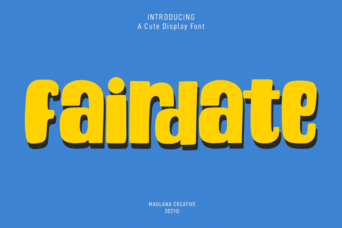 Fairdate Cute Display Font 1 Fairdate Cute Display Font