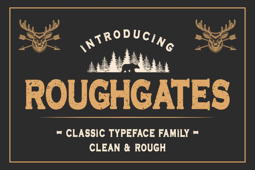 Roughgates - Classic Typeface Font 1 Roughgates - Classic Typeface Font