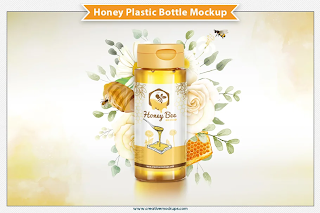 CreativeMarket - Honey Plastic Bottle Mockup 6305503 1 CreativeMarket - Honey Plastic Bottle Mockup 6305503