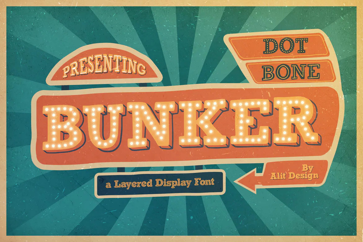 Bunker Typeface Font 1 Bunker Typeface