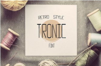 New TRONIC font 1 New TRONIC font