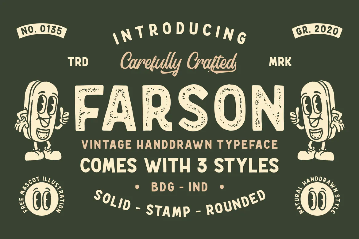 Farson – Vintage Typeface 1 Farson – Vintage Typeface