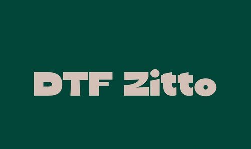 DTF Zitto Font 1 DTF Zitto Font