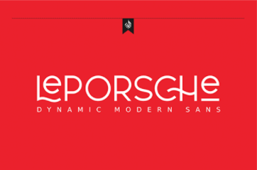 Le PORSCHE Typeface 1 Le PORSCHE Typeface