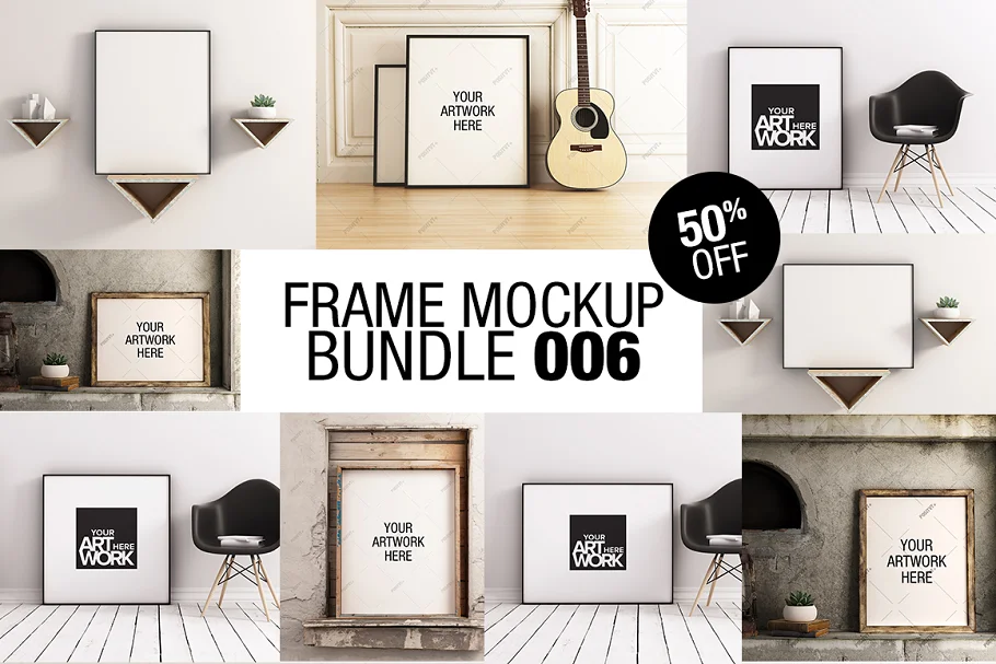 CreativeMarket - Frame Mockup Bundle 006 2172159 1 CreativeMarket - Frame Mockup Bundle 006 2172159