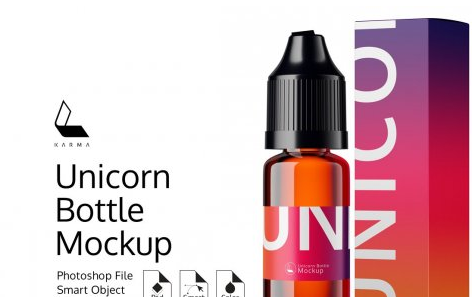 CreativeMarket - Unicorn Bottle Mockup 6360457 1 CreativeMarket - Unicorn Bottle Mockup 6360457