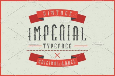 Imperial label typeface 1 Imperial label typeface