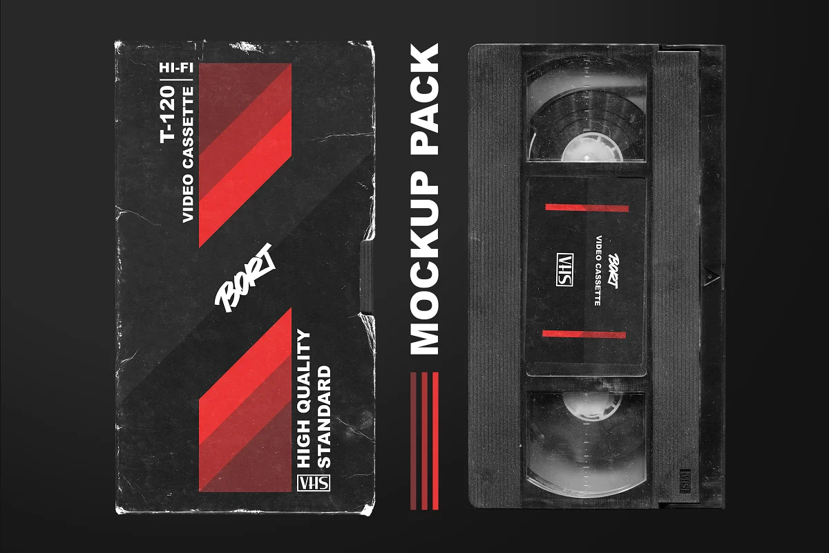 CreativeMarket - OLD VHS video cassette mockup pack 6473293 1 CreativeMarket - OLD VHS video cassette mockup pack 6473293