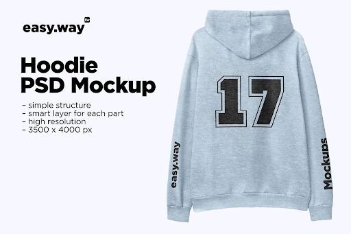 CreativeMarket - Heather Hoodie Back View PSD Mockup 6163223 1 CreativeMarket - Heather Hoodie Back View PSD Mockup 6163223