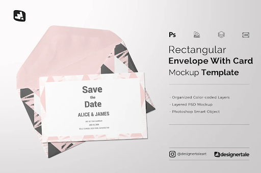 CreativeMarket - Rectangular Envelope & Card Mockup 4853404 1 CreativeMarket - Rectangular Envelope & Card Mockup 4853404